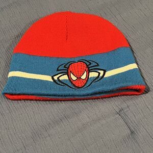 Marvel  Spiderman Unisex Kids YOUTH One-Size, Multi-Color  Reversible Beanie